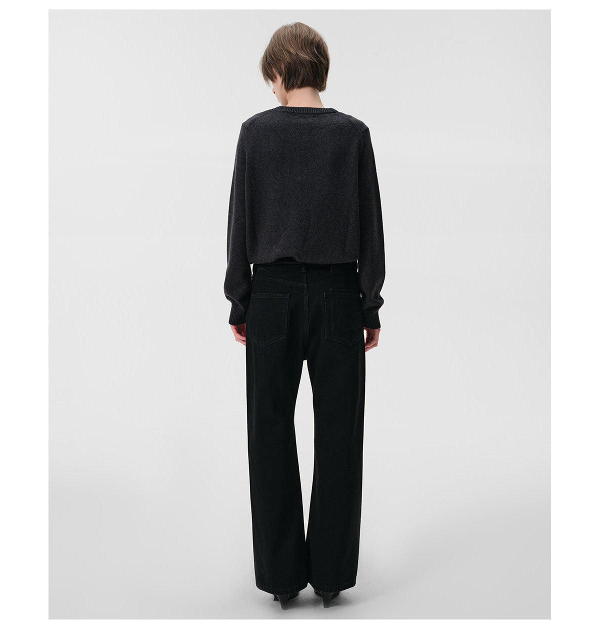 Two-Tone Fake Two-Piece Knit