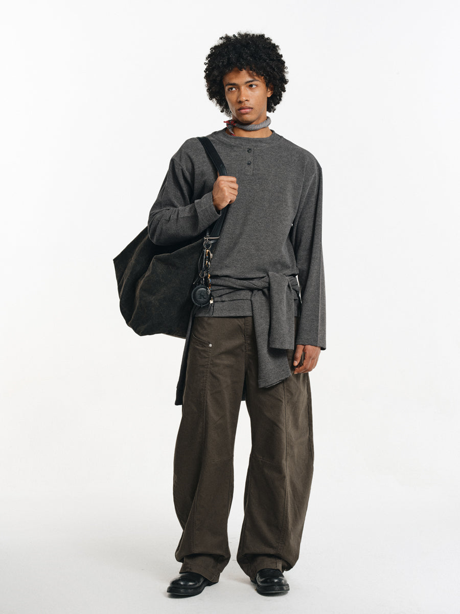 Twill Cotton Casual Cargo Pants