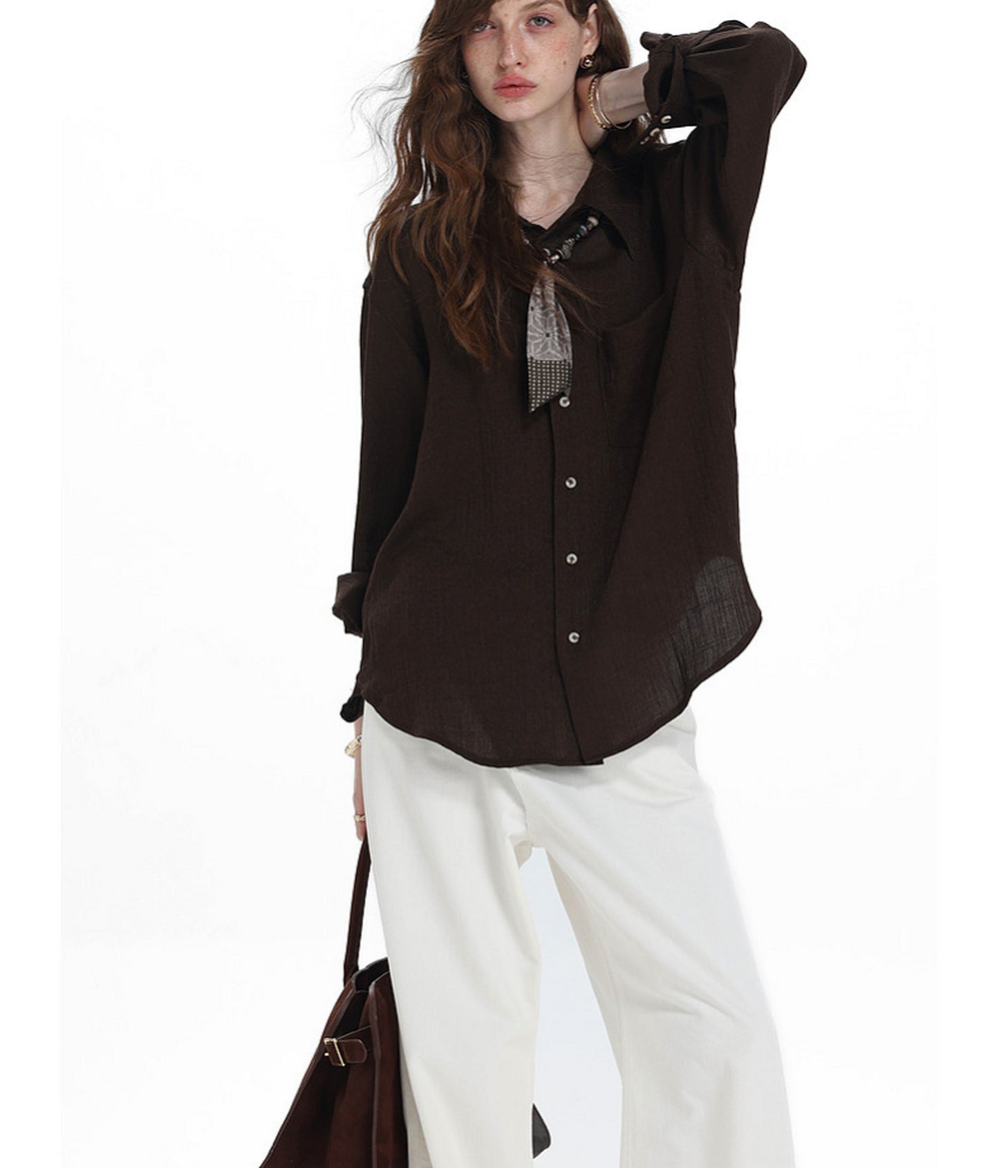 Relaxed Linen-Lyocell Blend Shirt