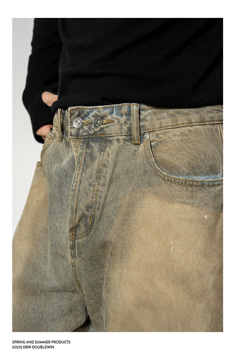 Hand-Splashed Wash Jeans