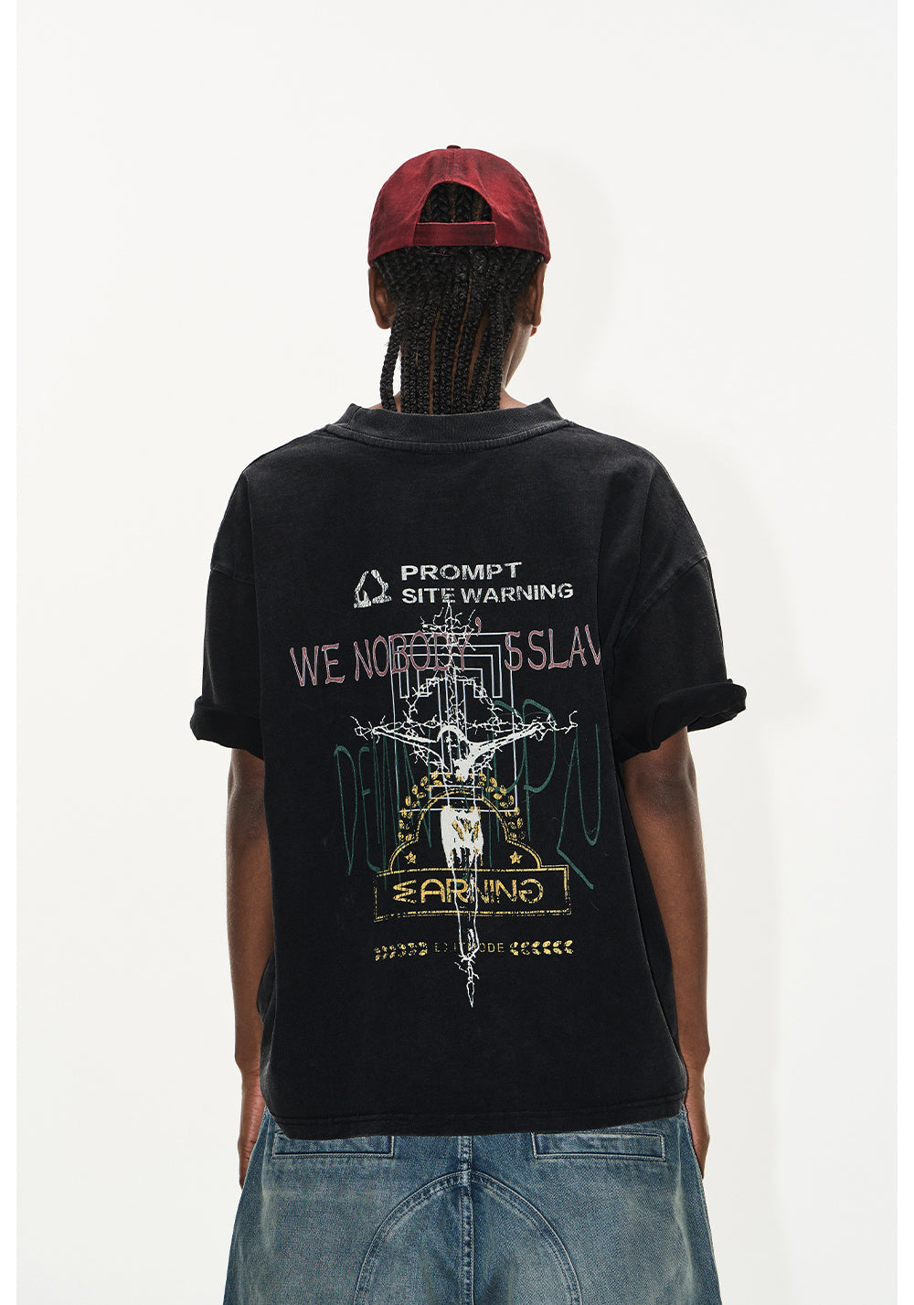 Overlap Print T-Shirt