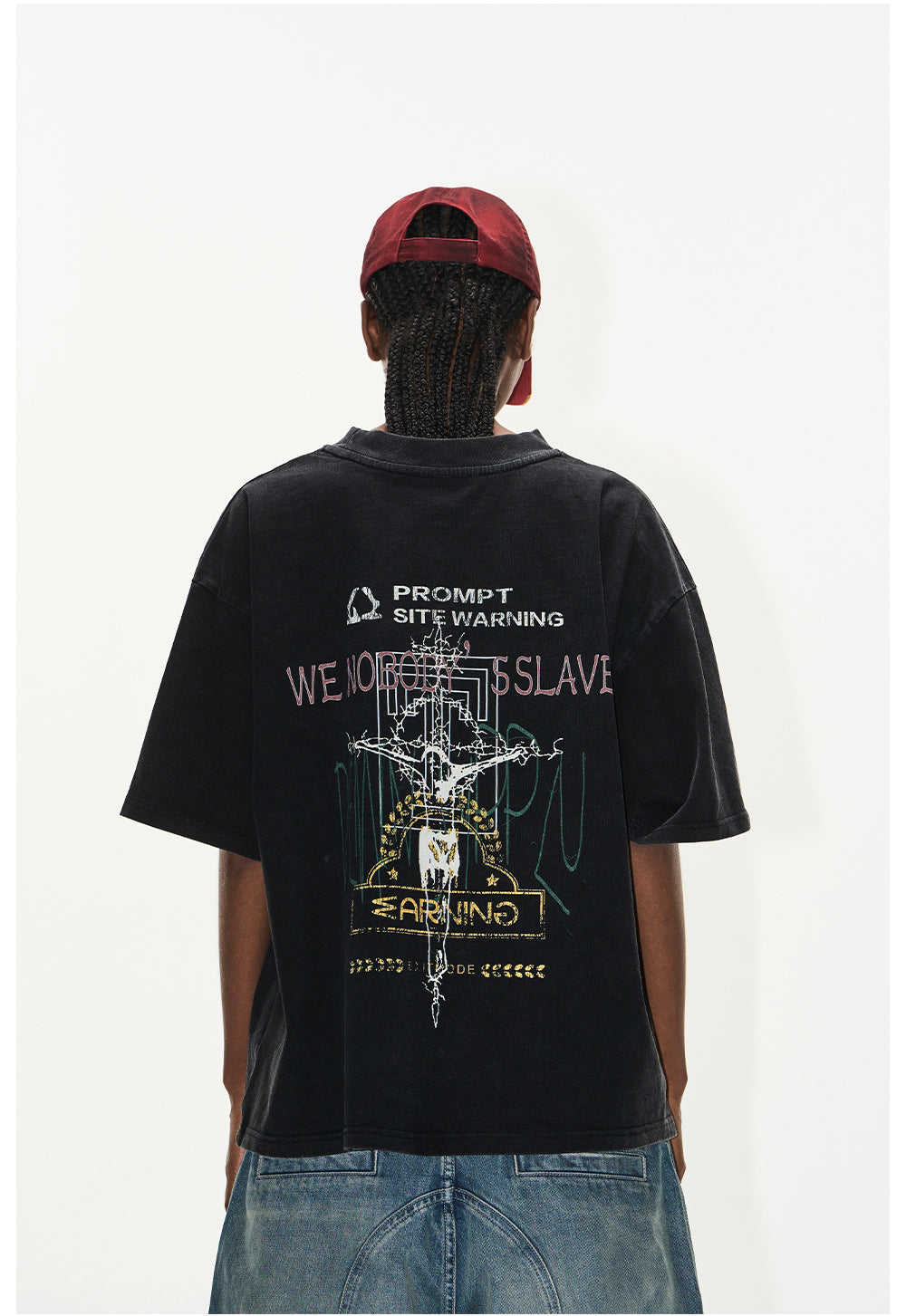 Overlap Print T-Shirt