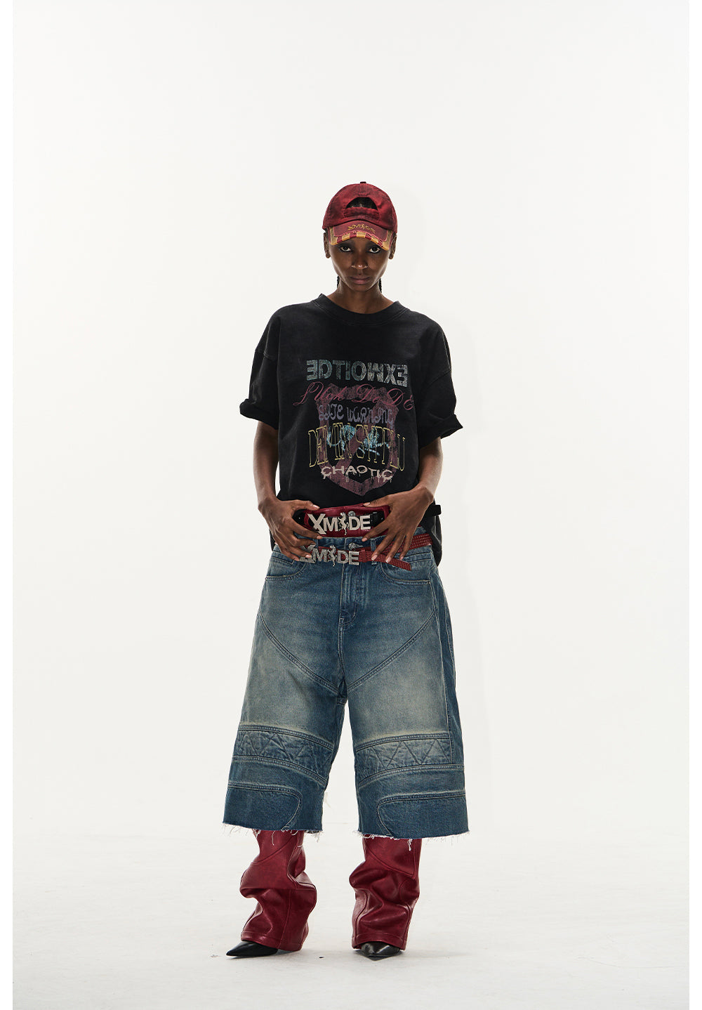 Overlap Print T-Shirt