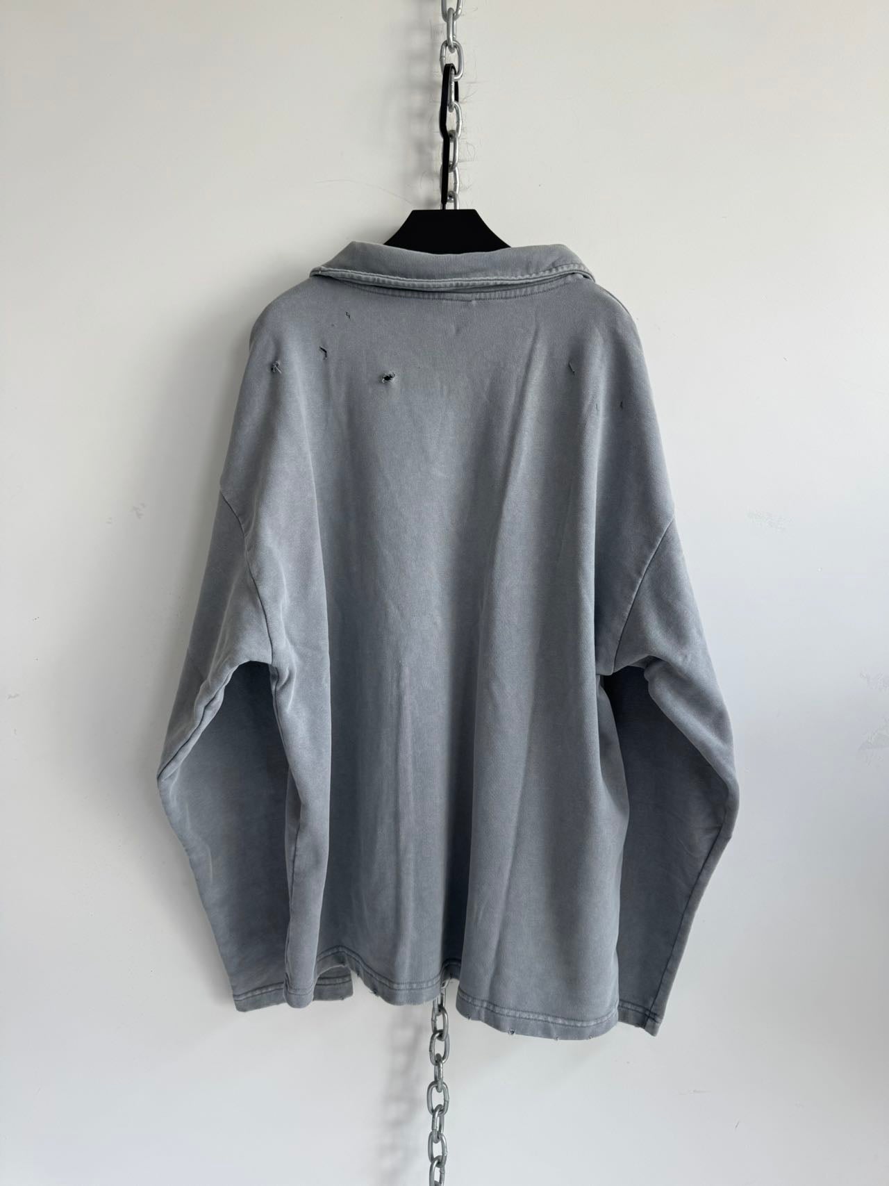 Vintage Polo Shirt with a Washed Finish