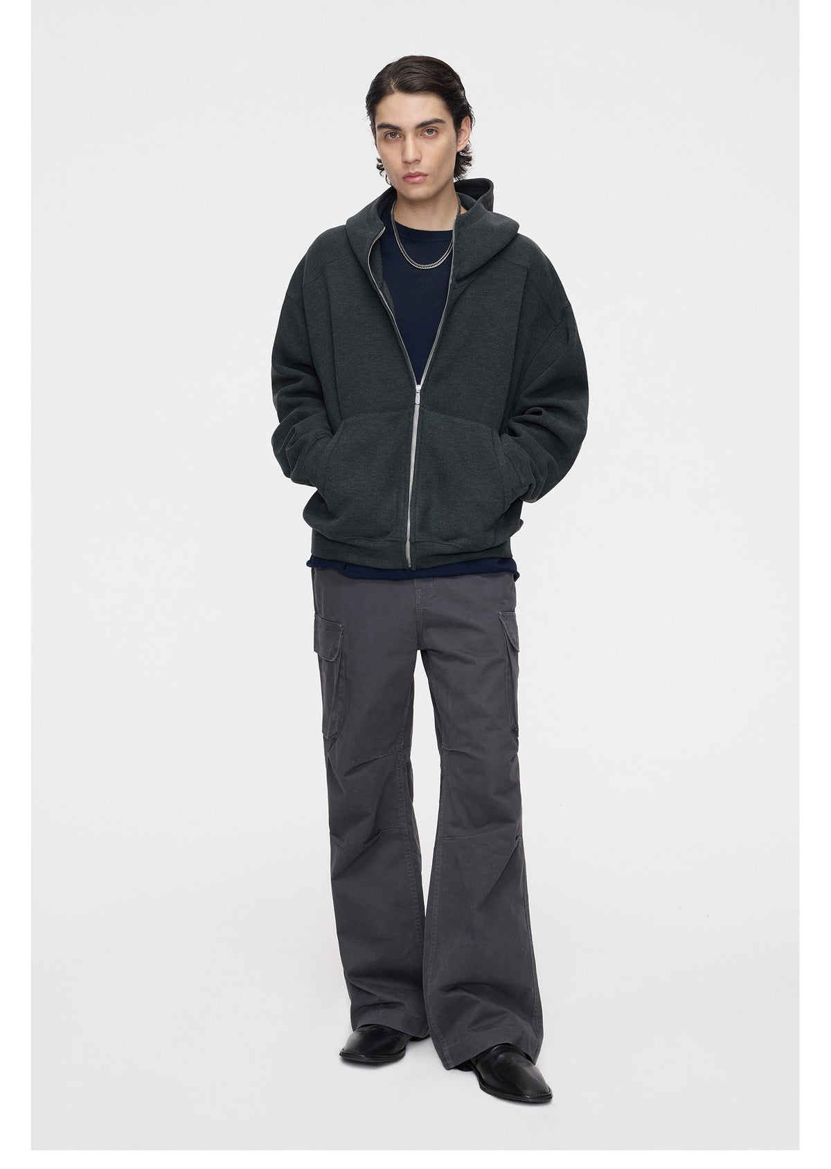 Air Layer-Style Hooded Sweatshirt