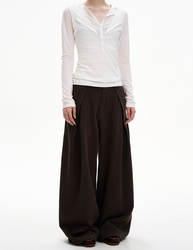 Minimalist High-End Casual Pants