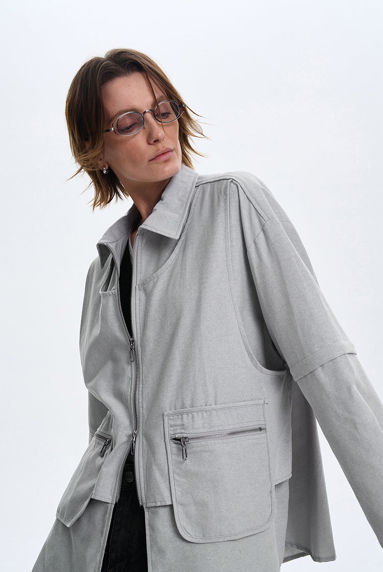 Niche high-end silhouette jacket