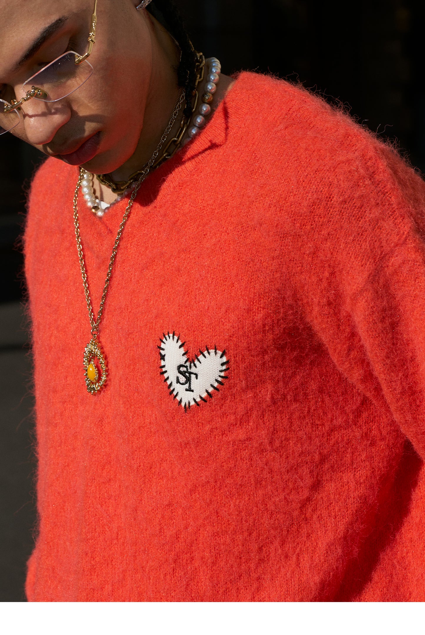 Wool Blend V-Neck Knit