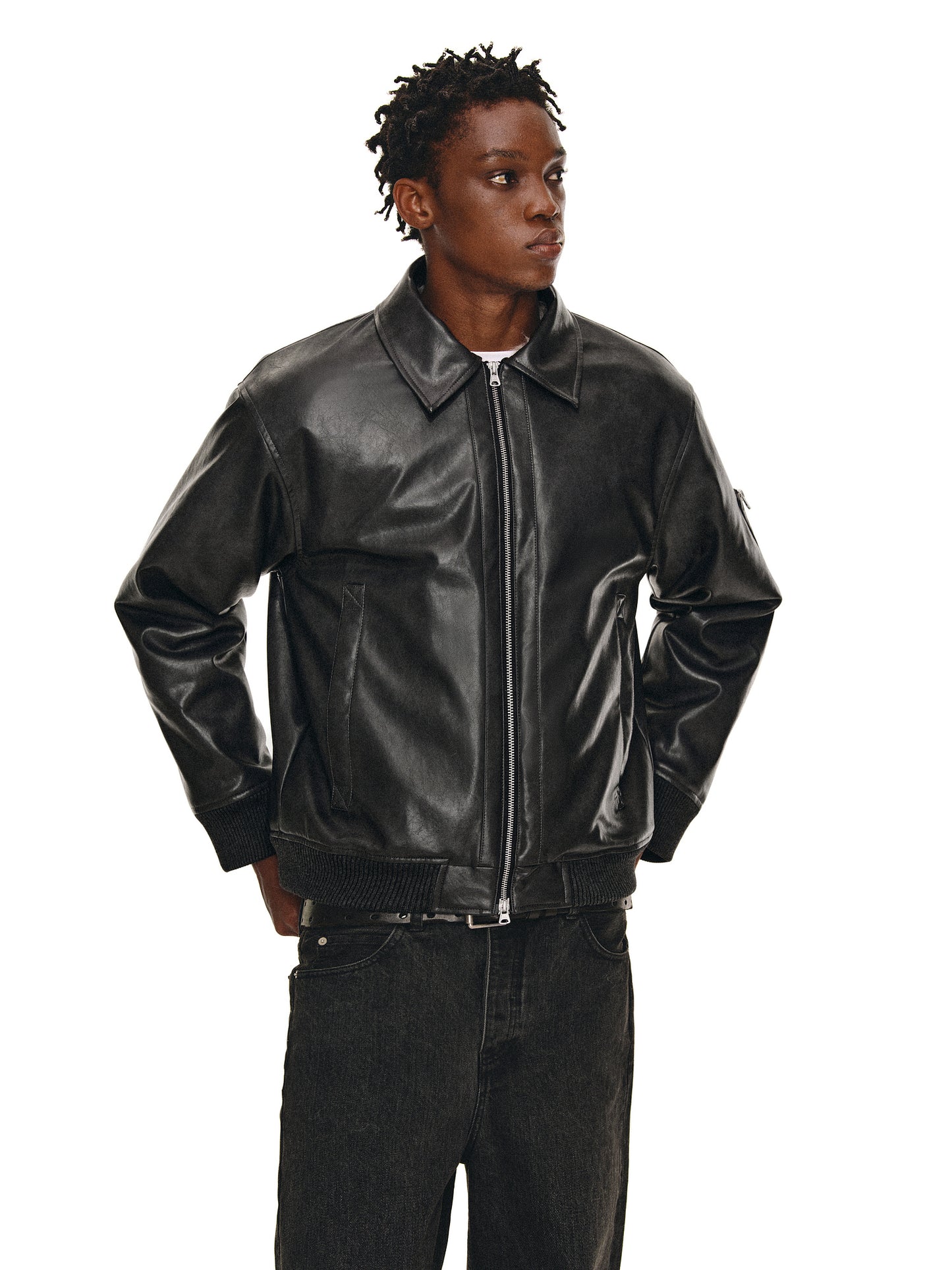 Fur Collar Bomber Jacket