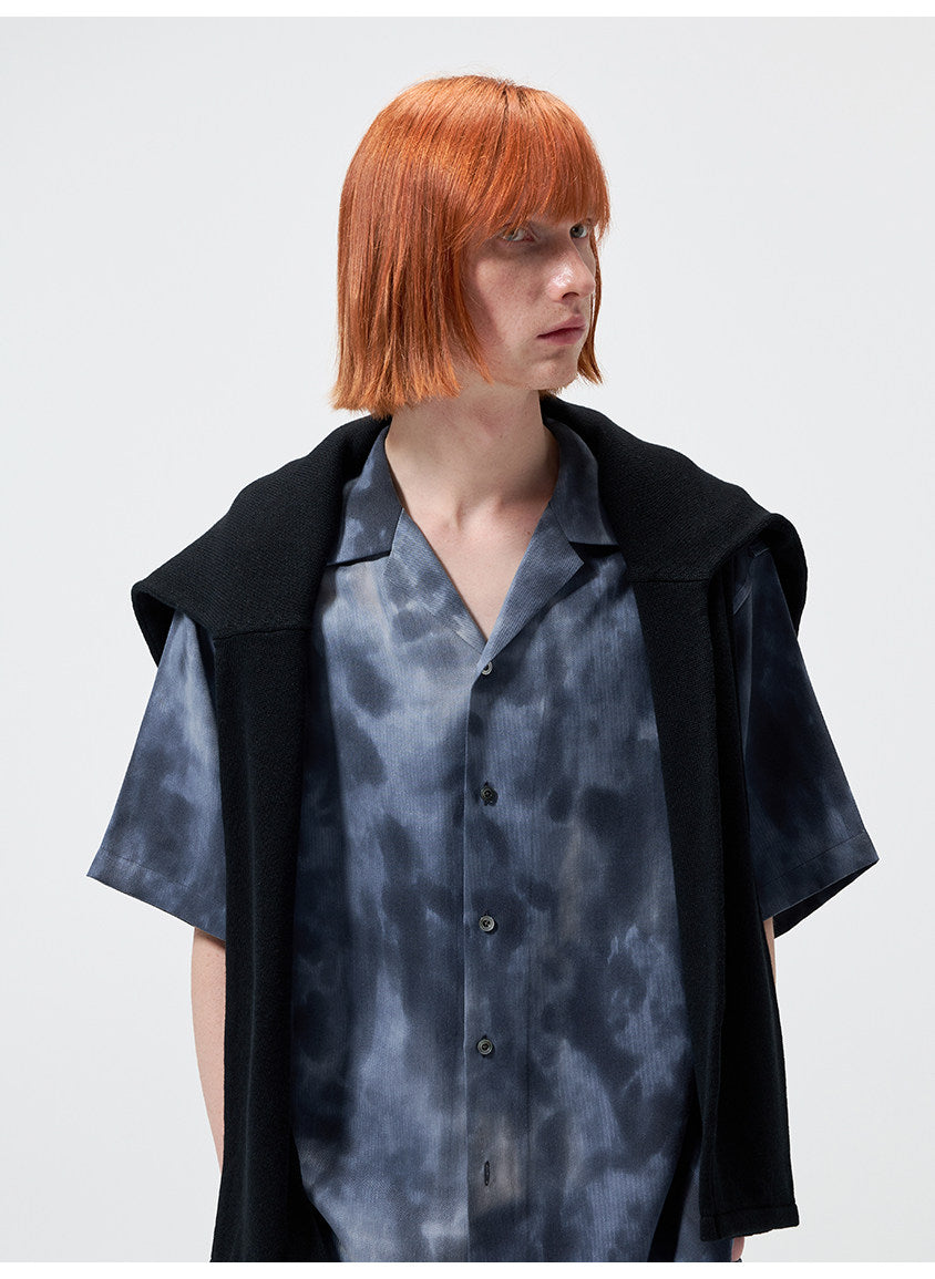 Printed Slit Shirt