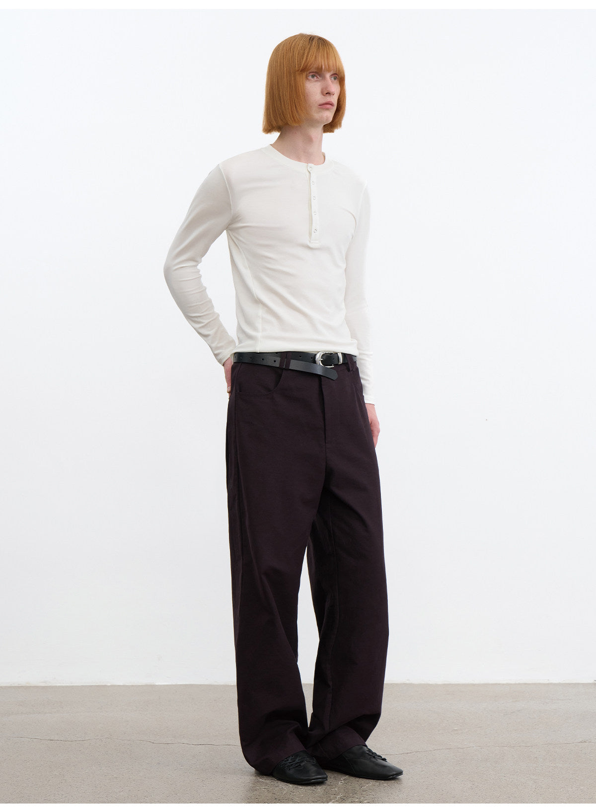 Multicolor Slim-Fit Henley T-Shirt