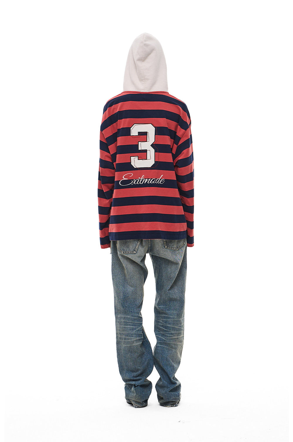 Casual Embroidered Hooded T-Shirt