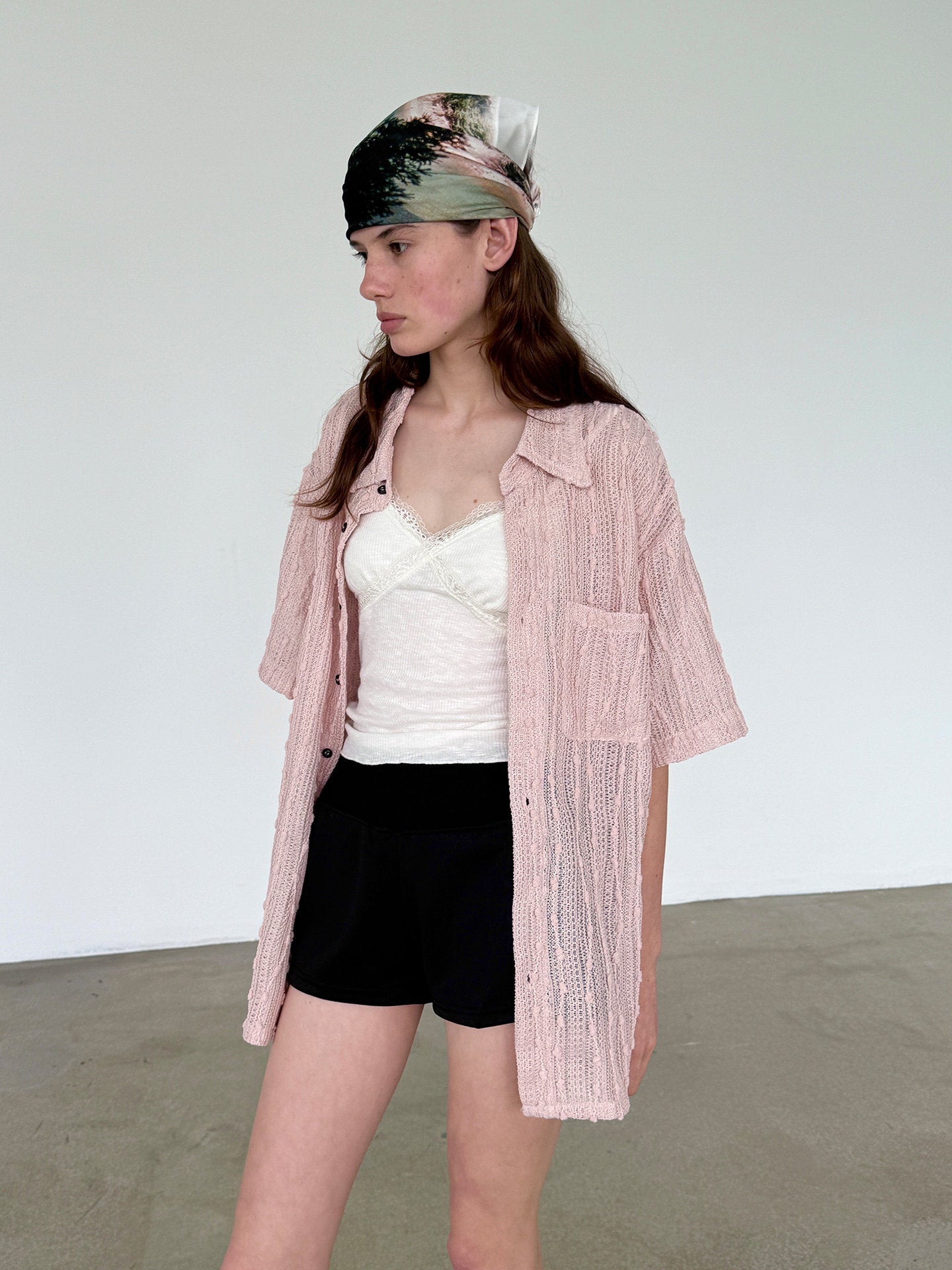 Hollow Crochet Shirt