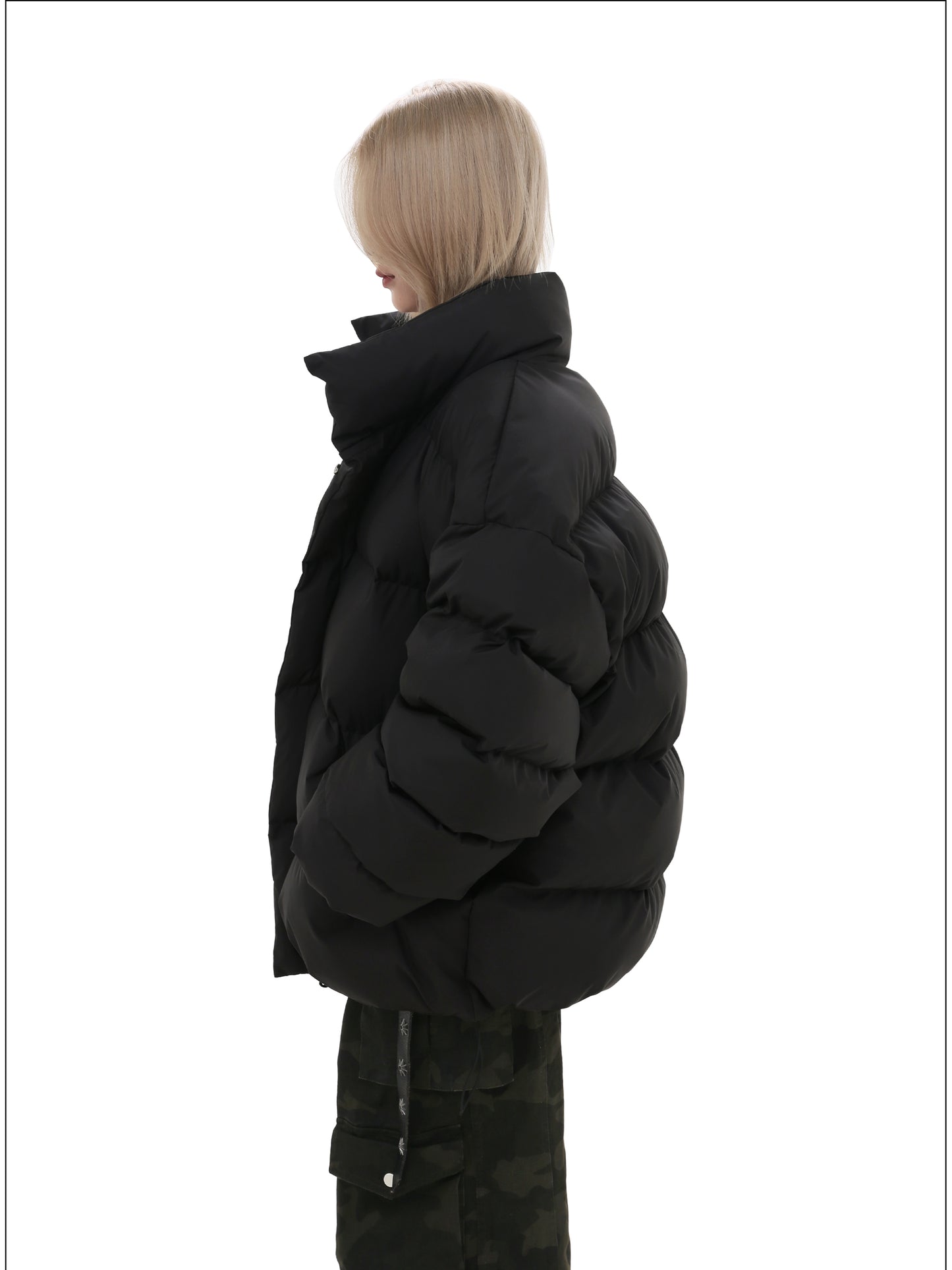 Stand collar cotton jacket