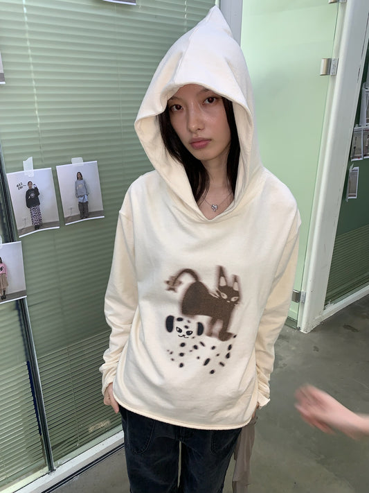 Printed Hooded Sweatshirt