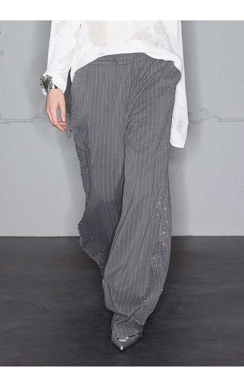 Striped Wide Leg Pants