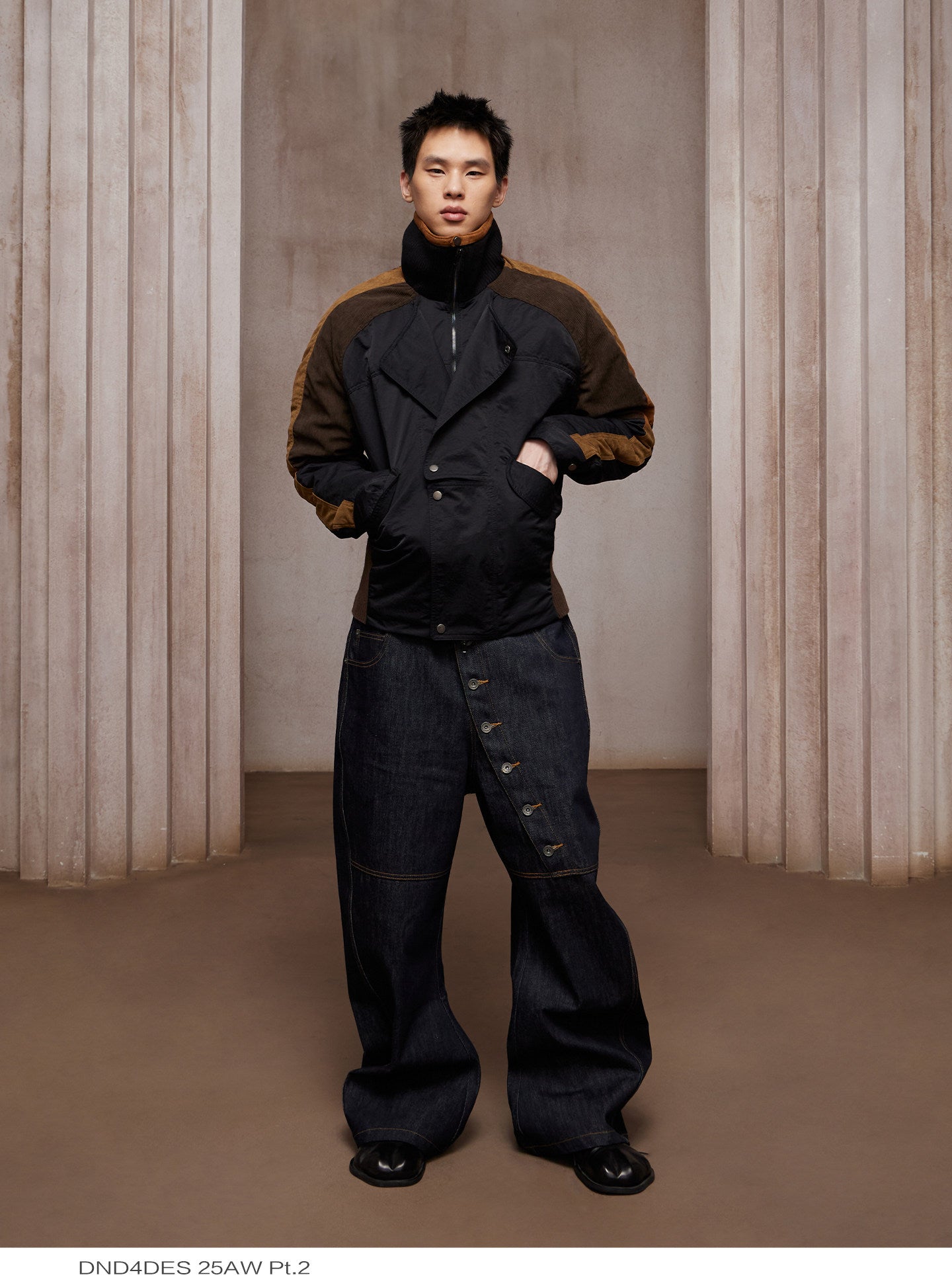 Street Style Double-Breasted Jacket