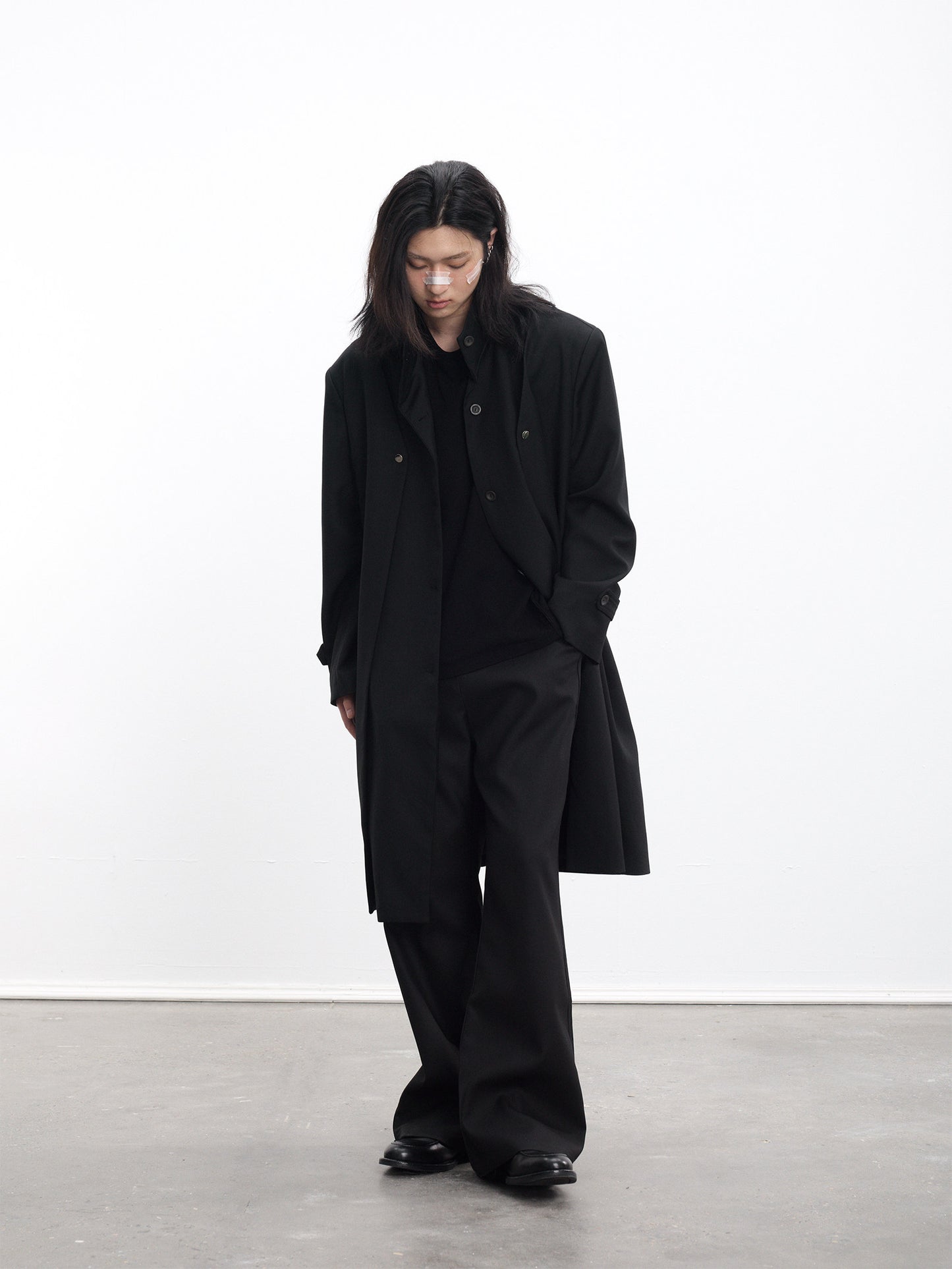 Faux Two-Piece Trench Coat