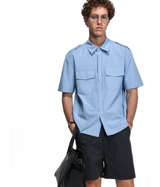Workwear-style shirt