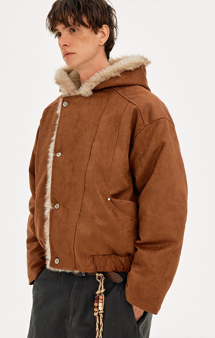 Hooded Mountain Carving Jacket