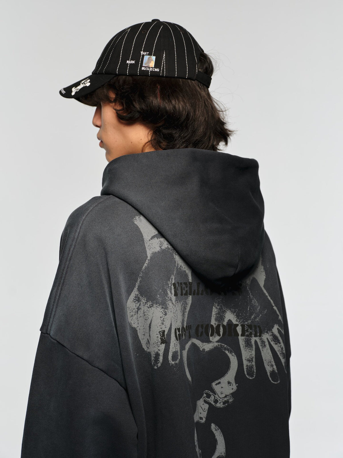 Heavyweight Retro-Style Hooded Sweatshirt