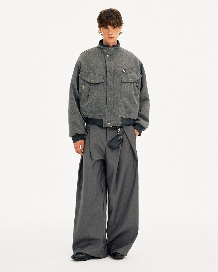 Stand Collar Workwear Jacket