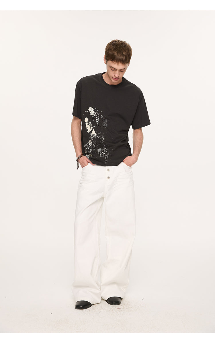 Portrait print T-shirt