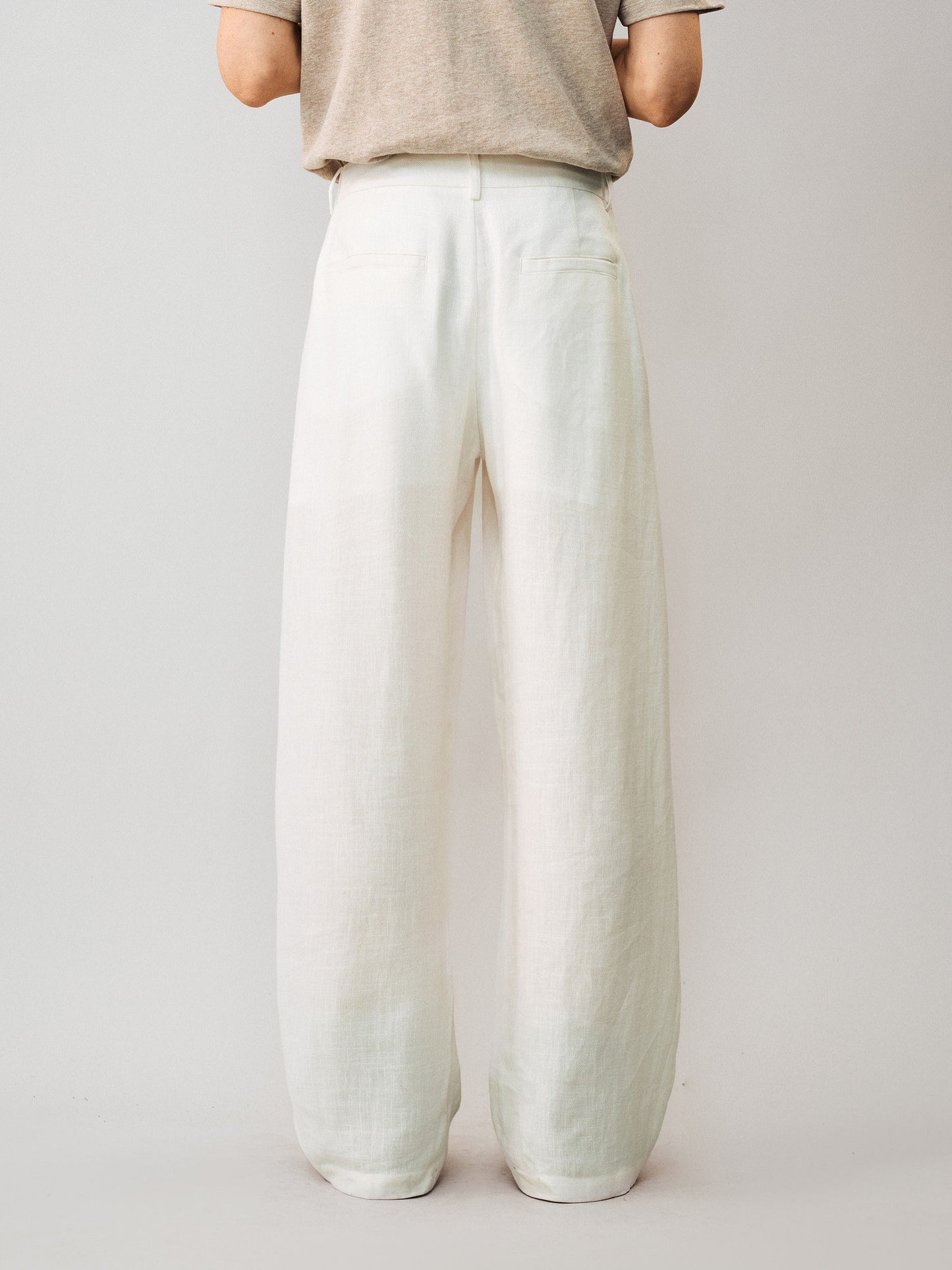 Simitara Side-Pleated Casual Pants