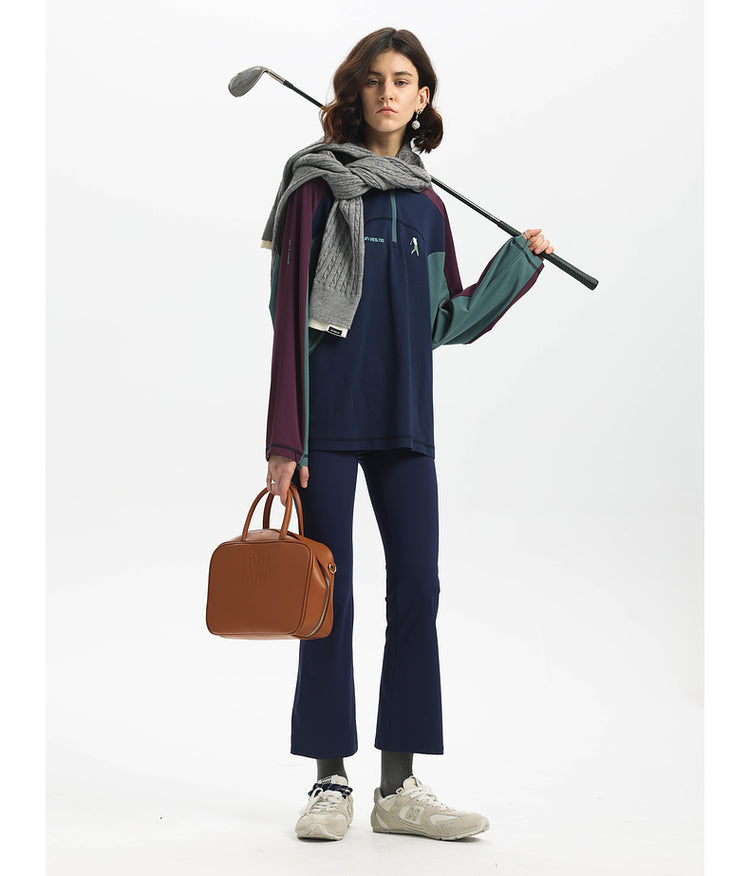 Contrast color sports T-shirt