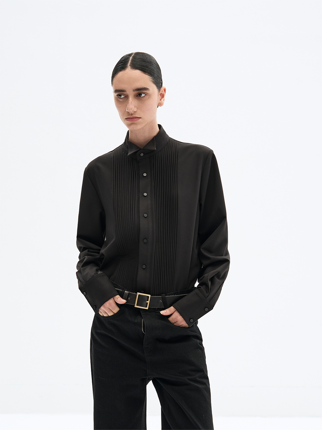 Accordion Pleat Shirt