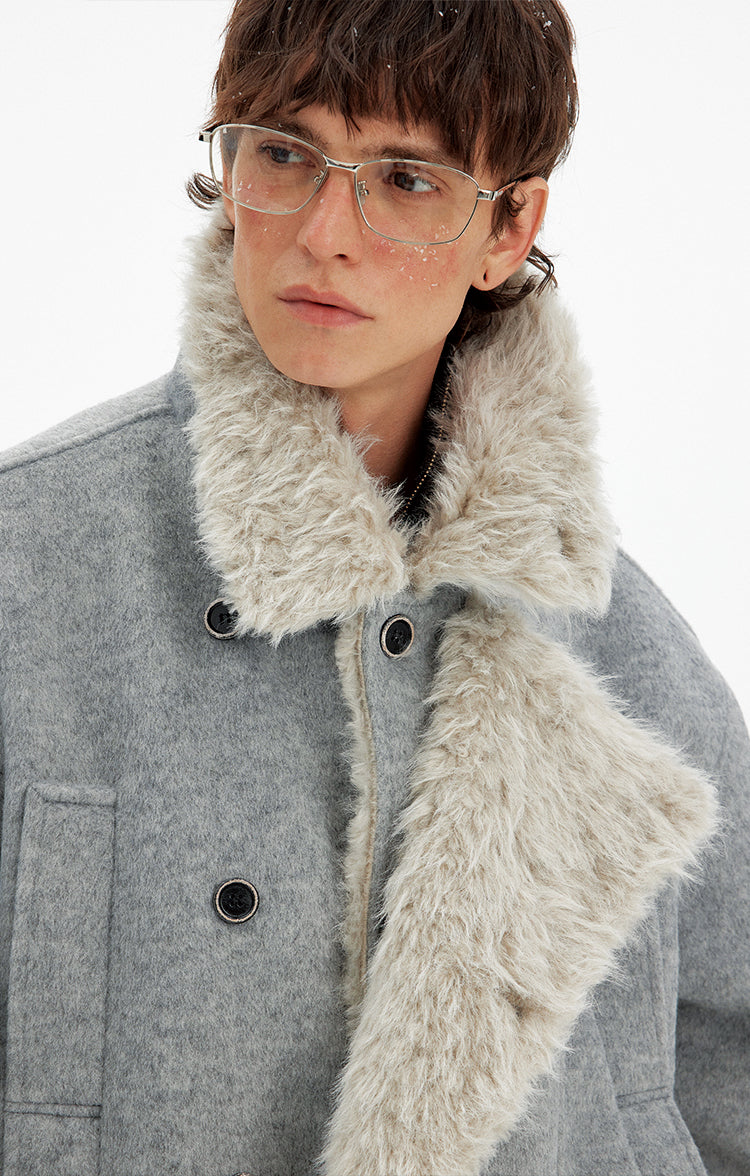 Double-breasted padded jacket