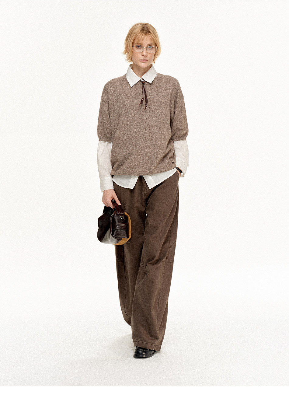 Round-Neck Casual Shirt