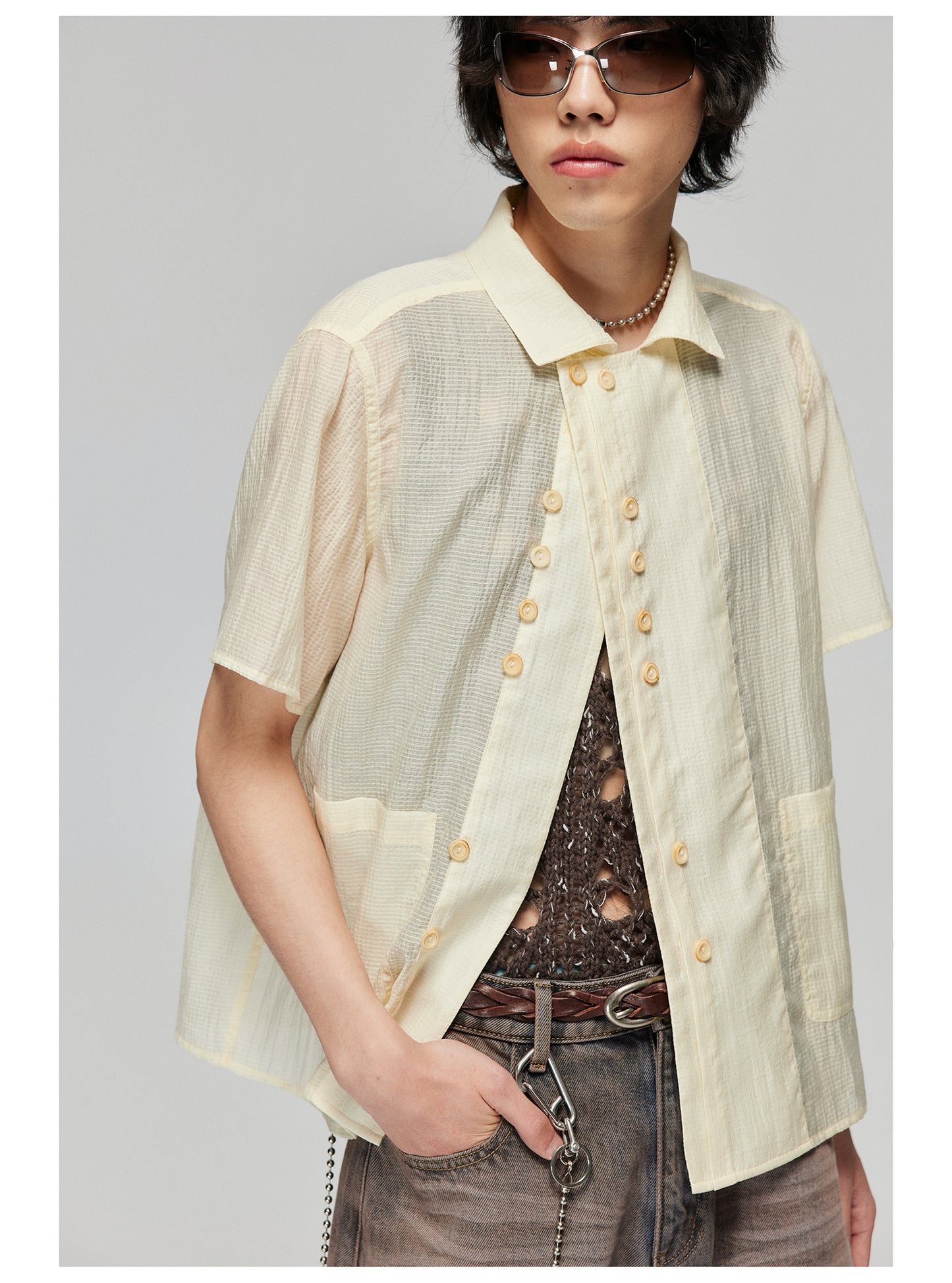 Multi-button shirt