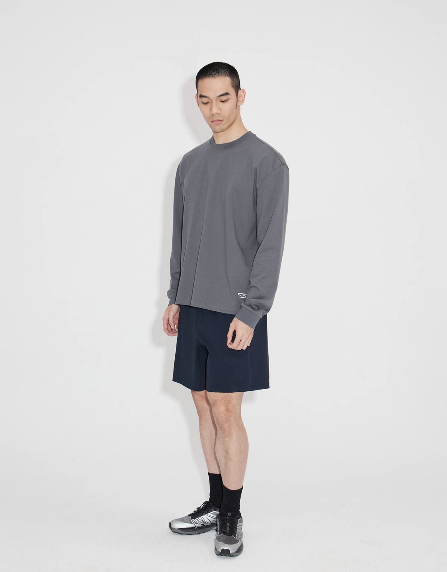 Natural wide shoulder T-shirt