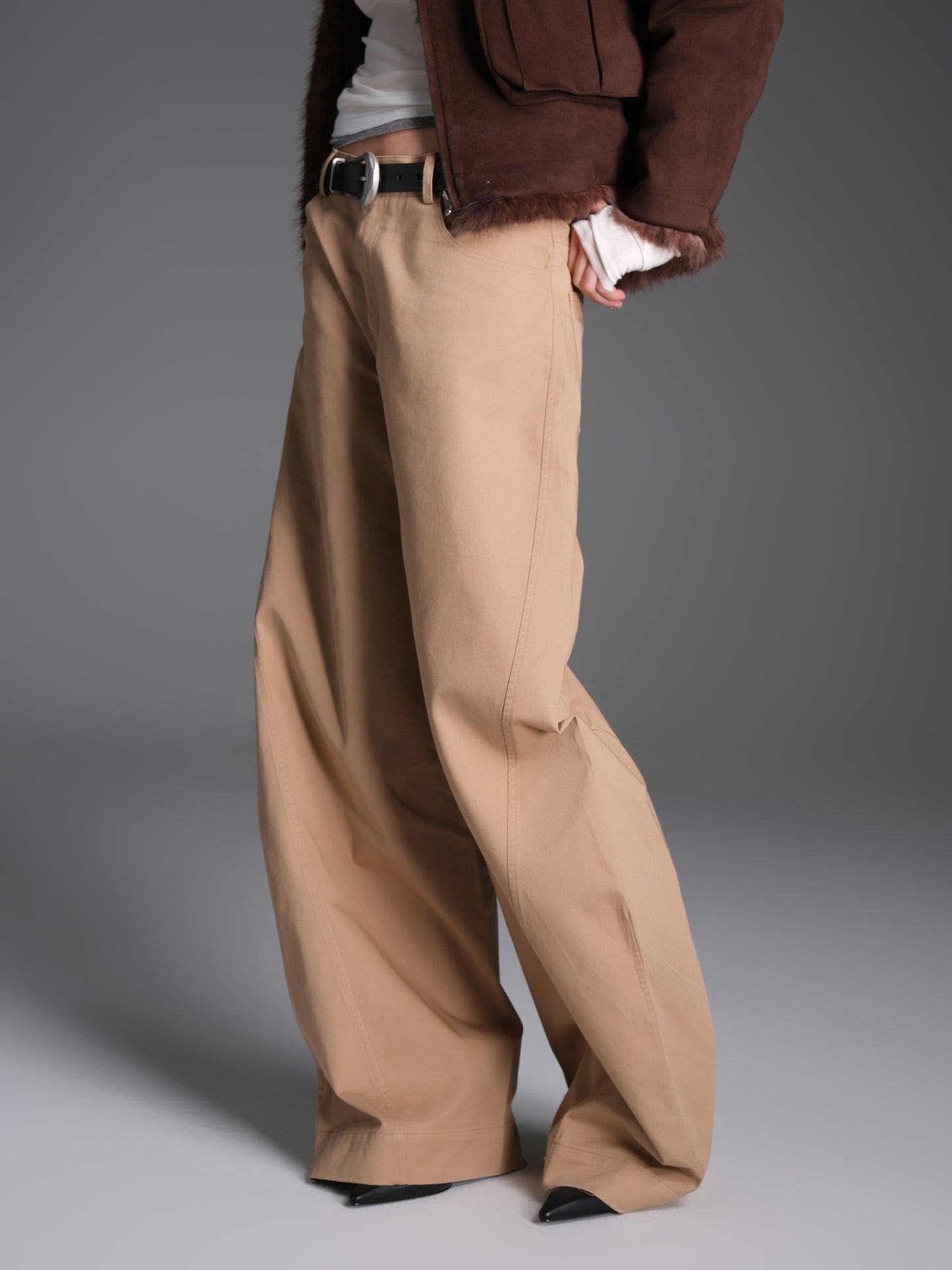 Wide leg casual pants