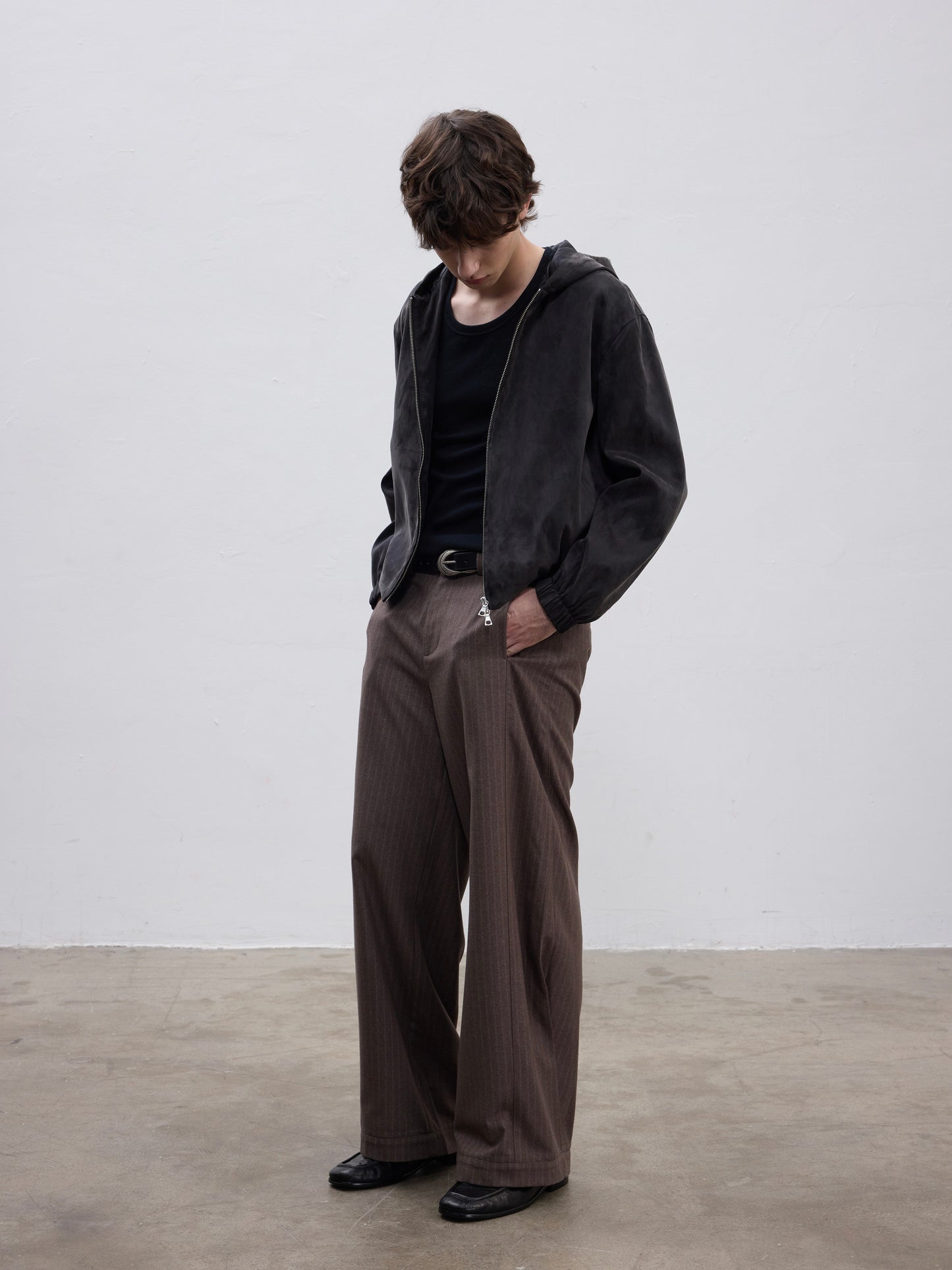 Sandwashed Hooded Jacket