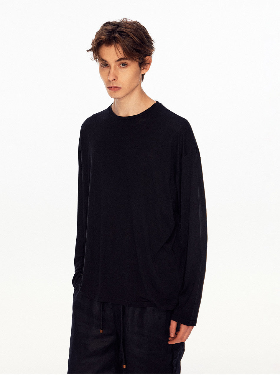 Vintage-Style Lyocell T-Shirt