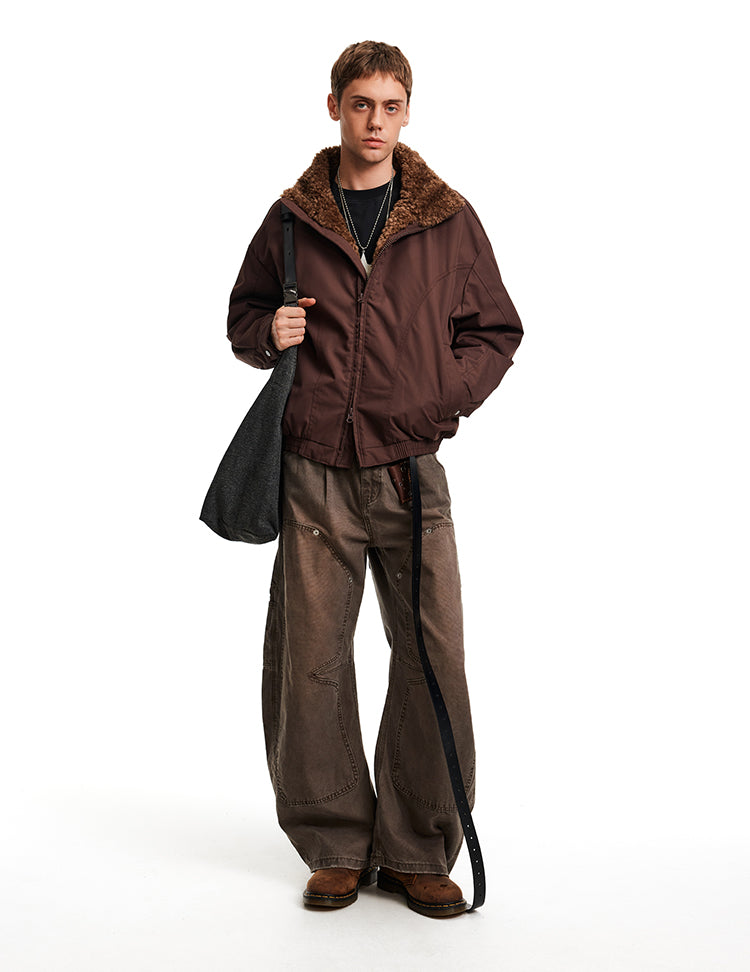 Fur Collar White Duck Down Jacket