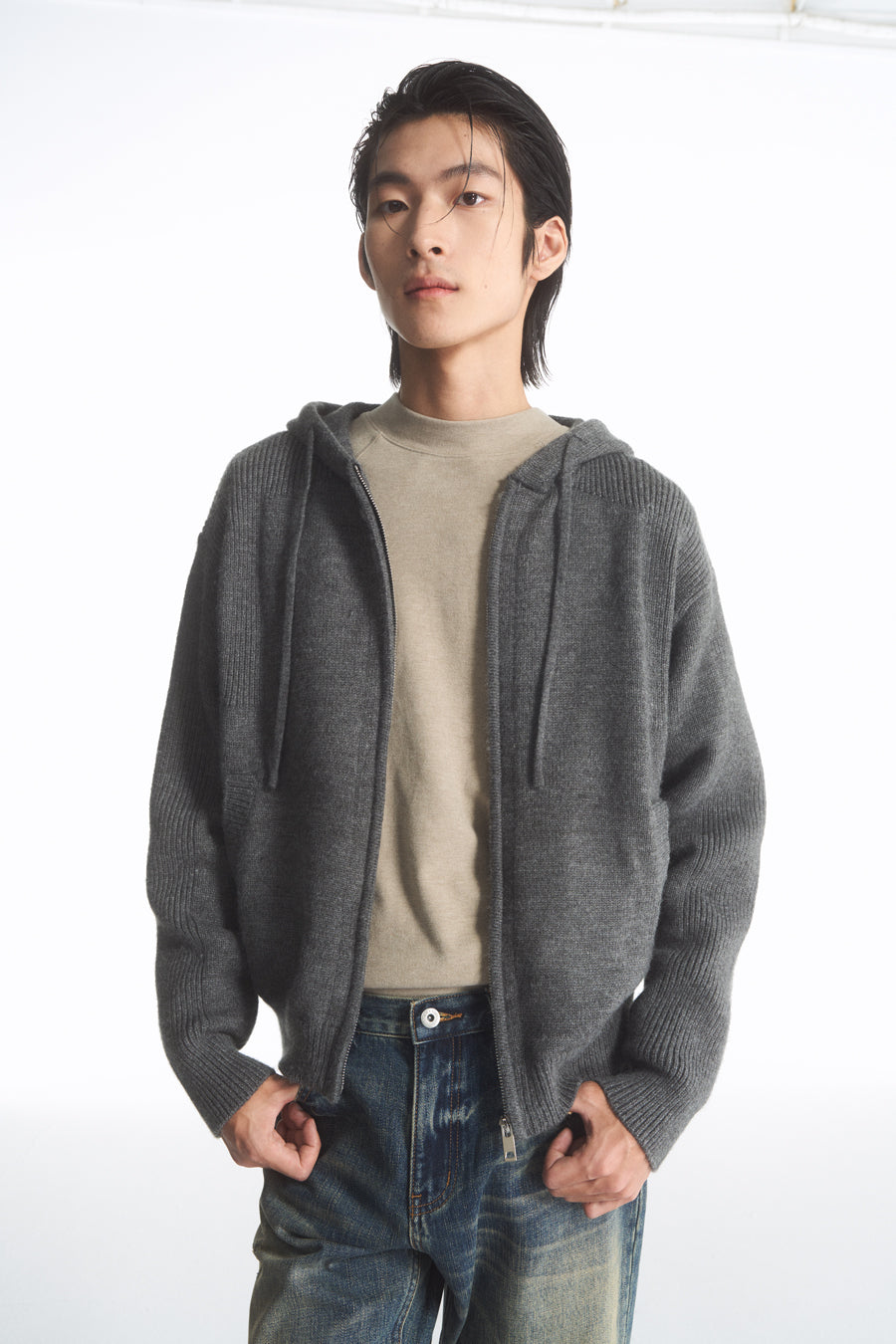 Drawstring Hooded Sweater