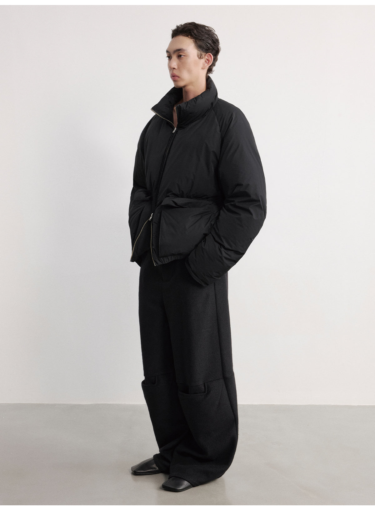 Drawstring Down Jacket