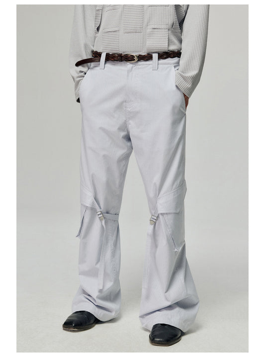 Polyester Strap Casual Pants