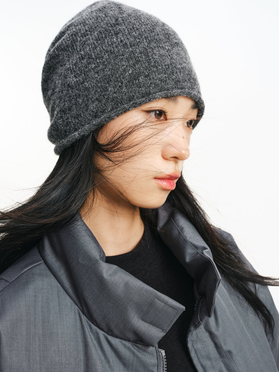 Alpaca Wool Blend Knit Cap