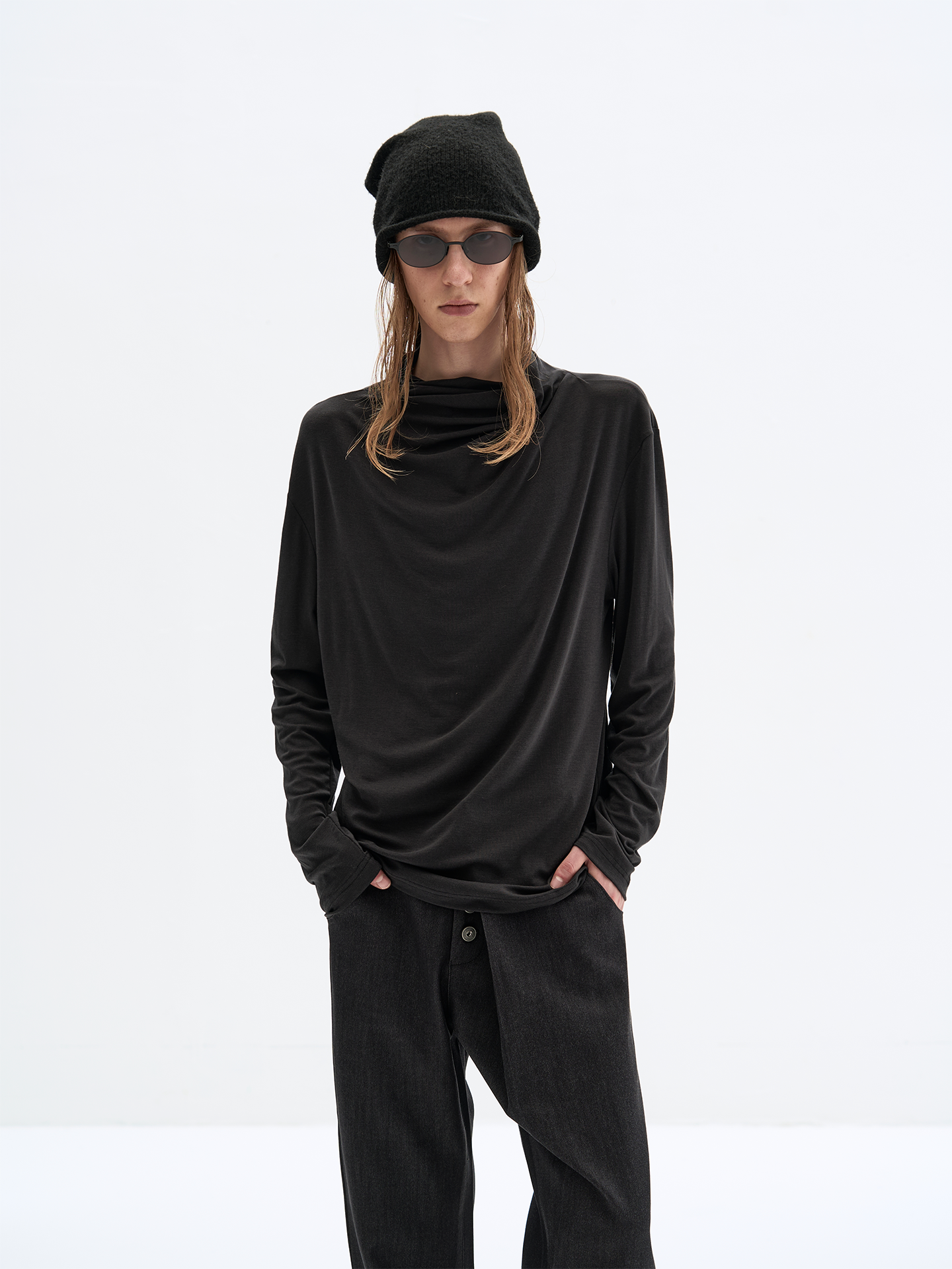 Stand Collar T-Shirt