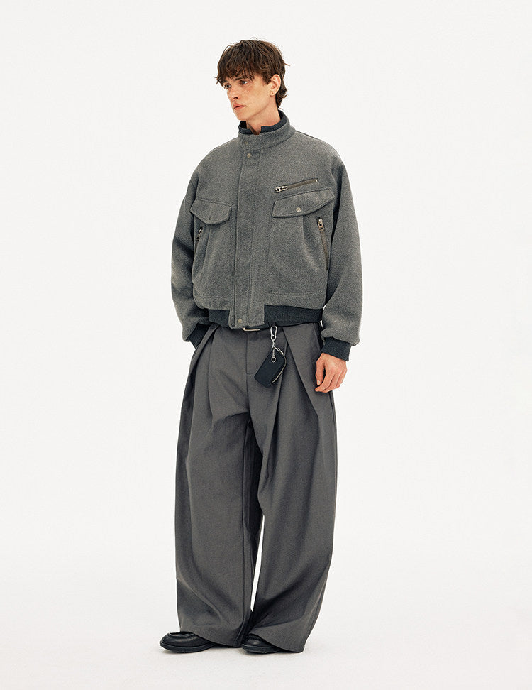 Stand Collar Workwear Jacket