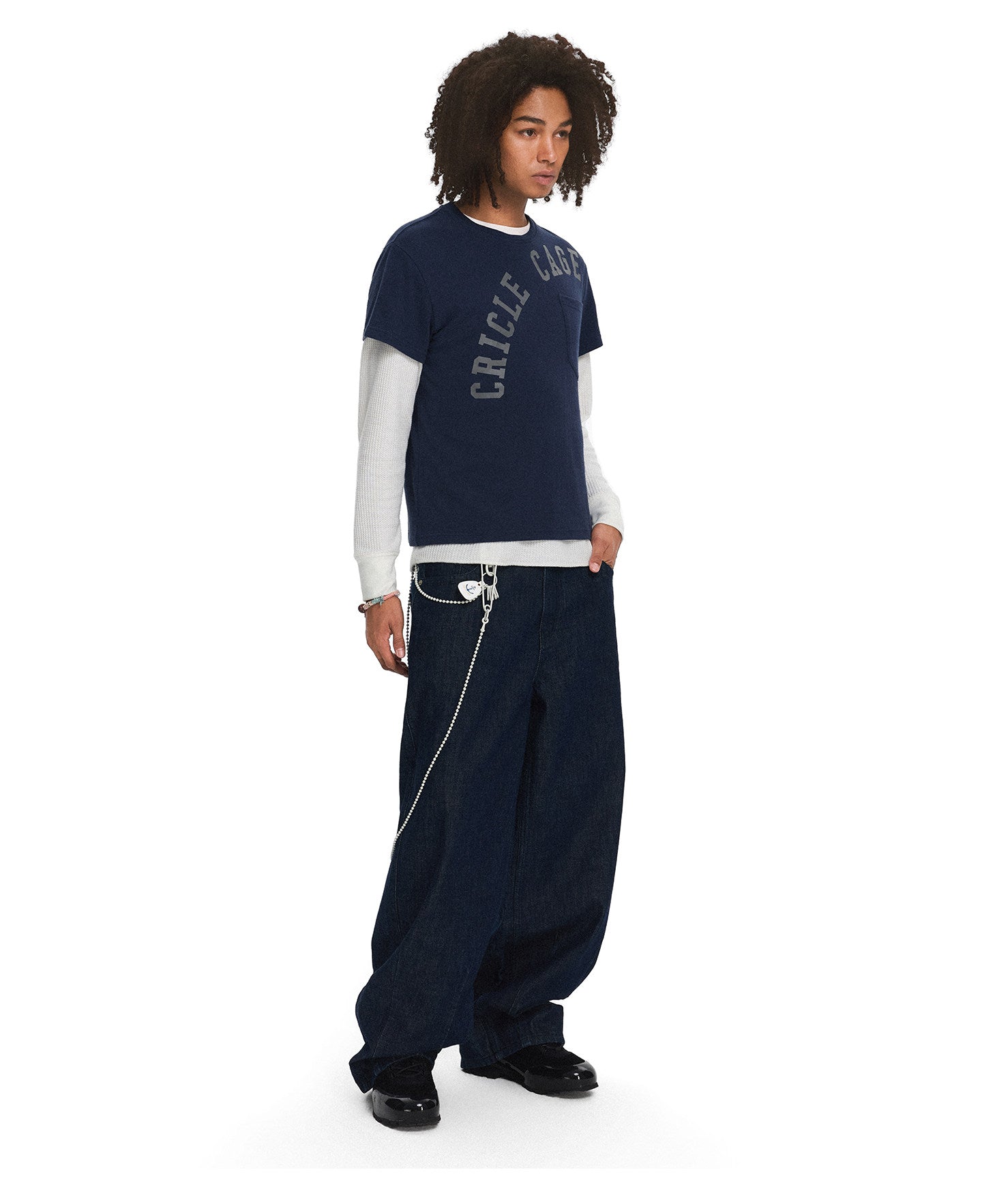 Vintage Dark Blue Raw Denim Pants