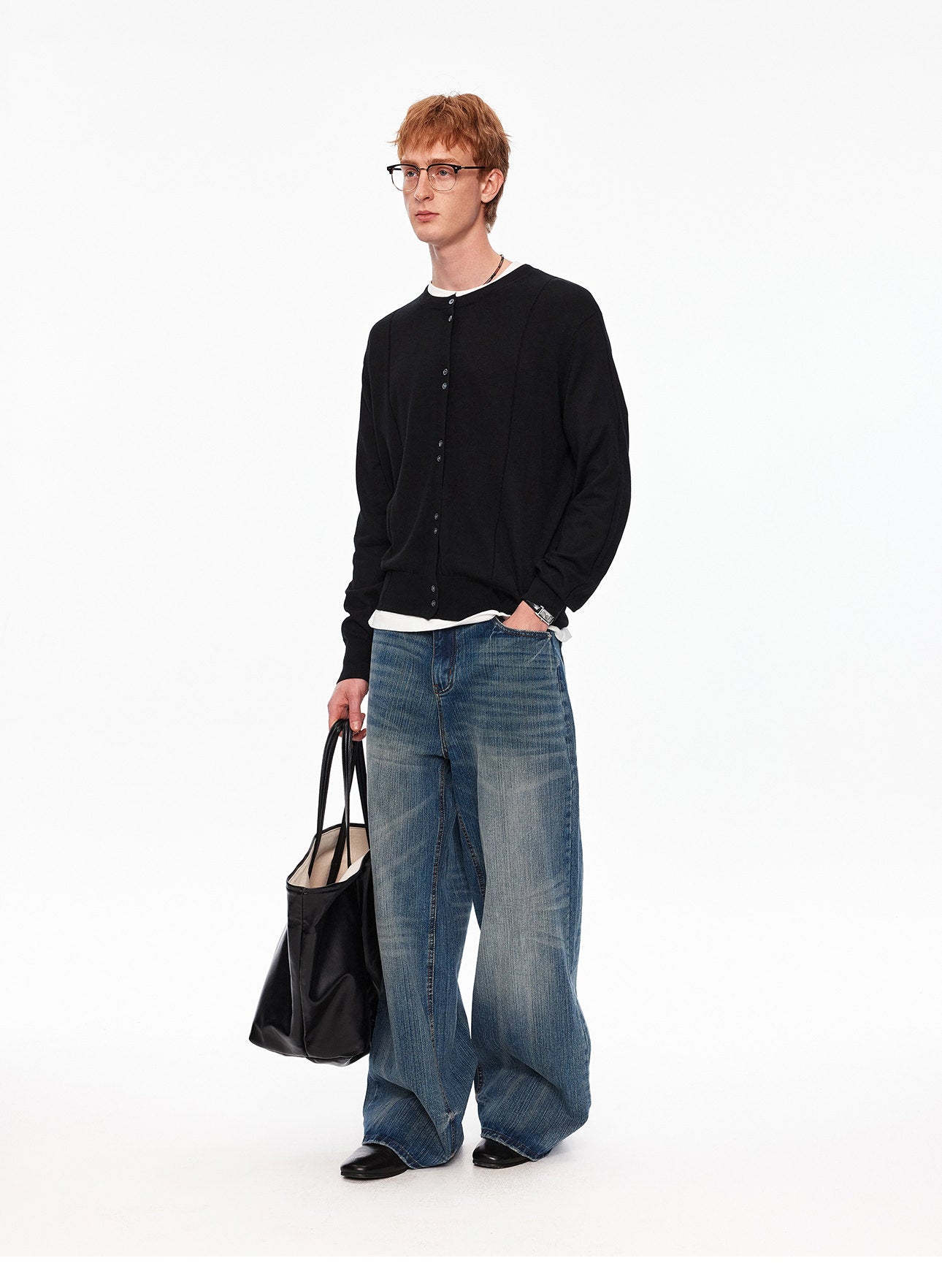 Mulberry Silk-Blend Knit Cardigan