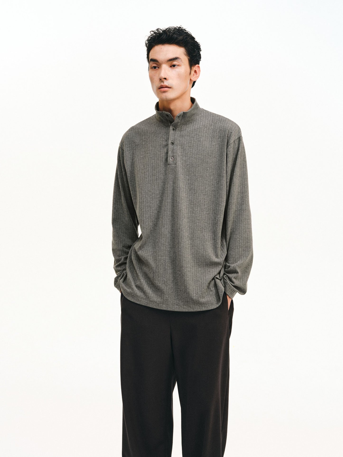 Half-High Collar Shirt