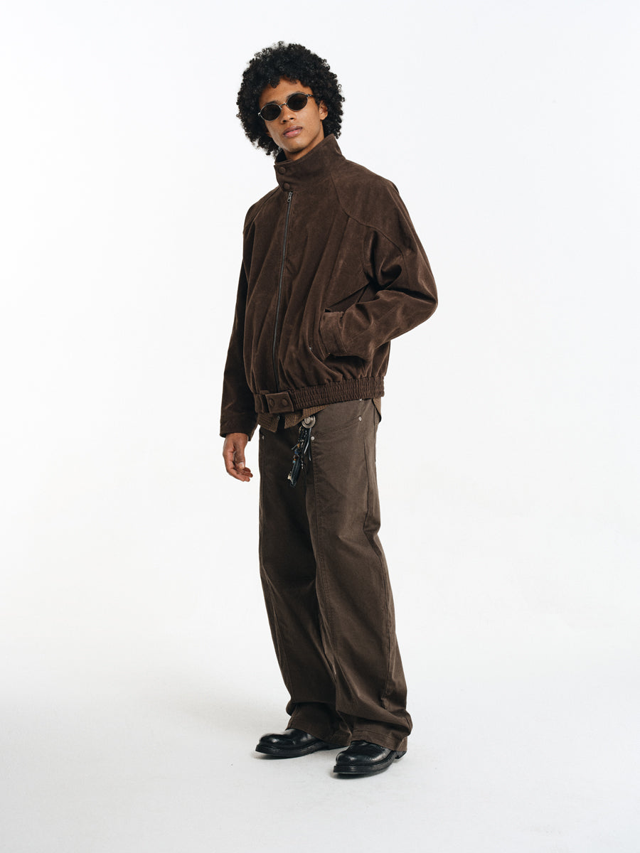 Suede Harrington Jacket