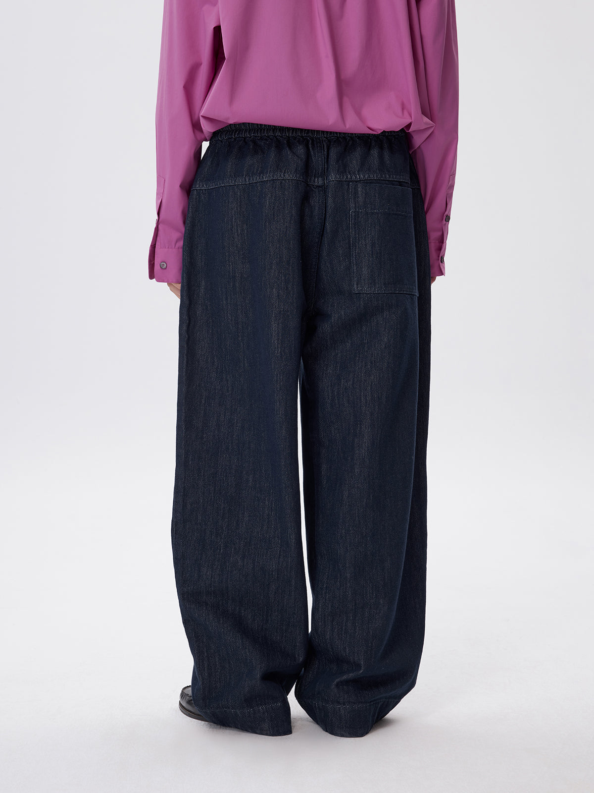 Paper Yarn Blend Denim Pants