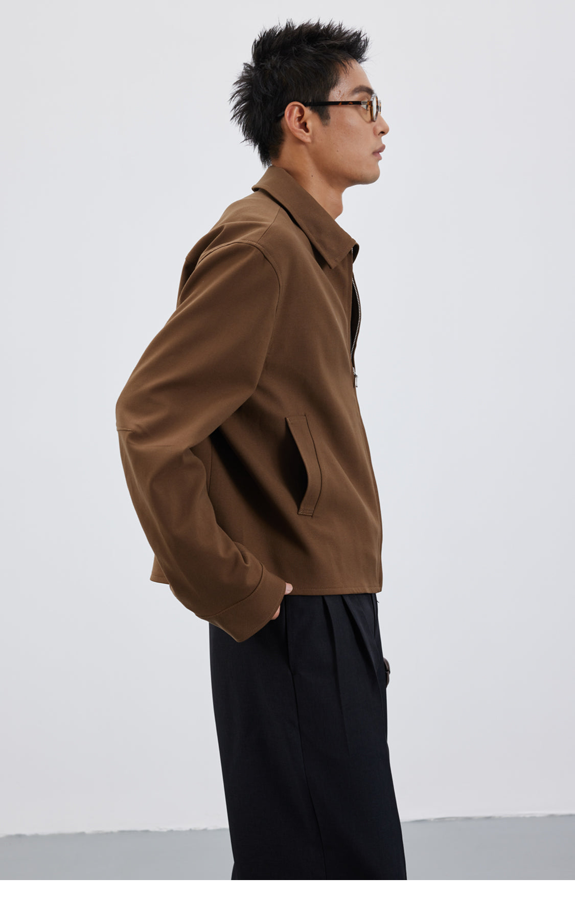 Wool-blend classic jacket